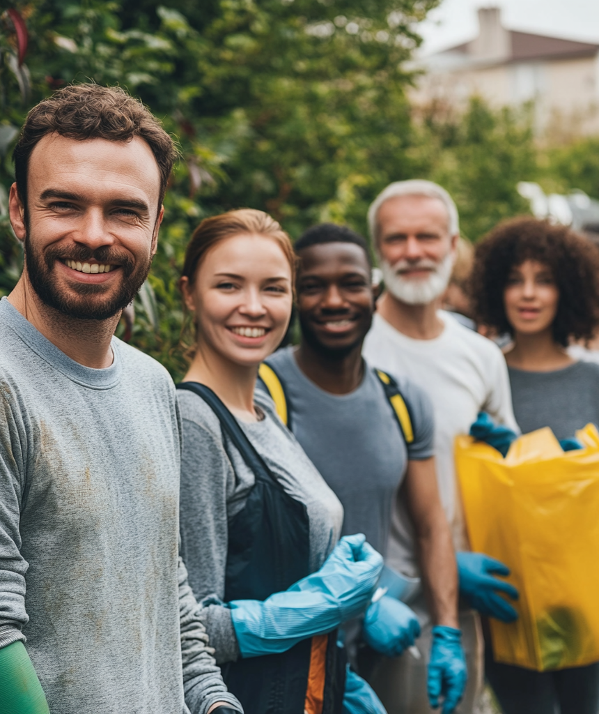 Équipe d’une ASBL travaillant sur un projet social